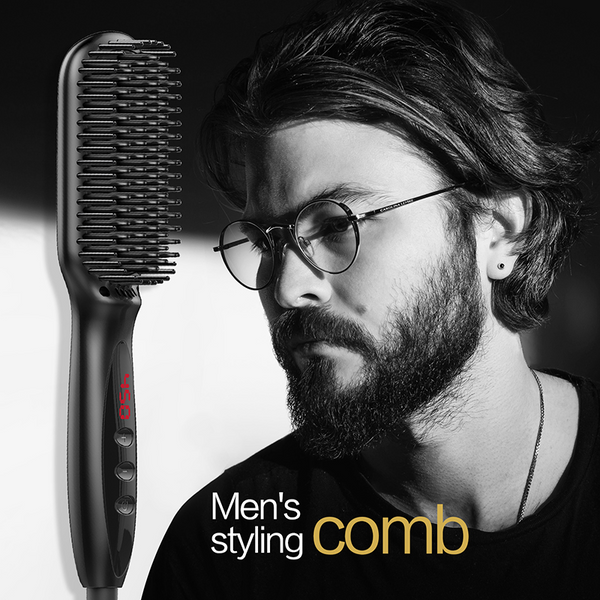 lisseur barbe peigne barbe brosse à cheveux peigne peigne chauffant comb  hairbrush расческа beard straightener beard comb ha