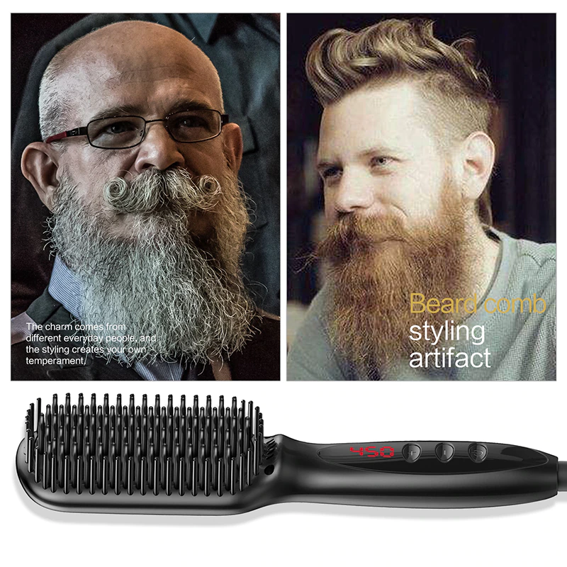UMIWE Peigne électronique pour barbe homme Peigne lisser cheveux