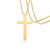 collier homme or croix