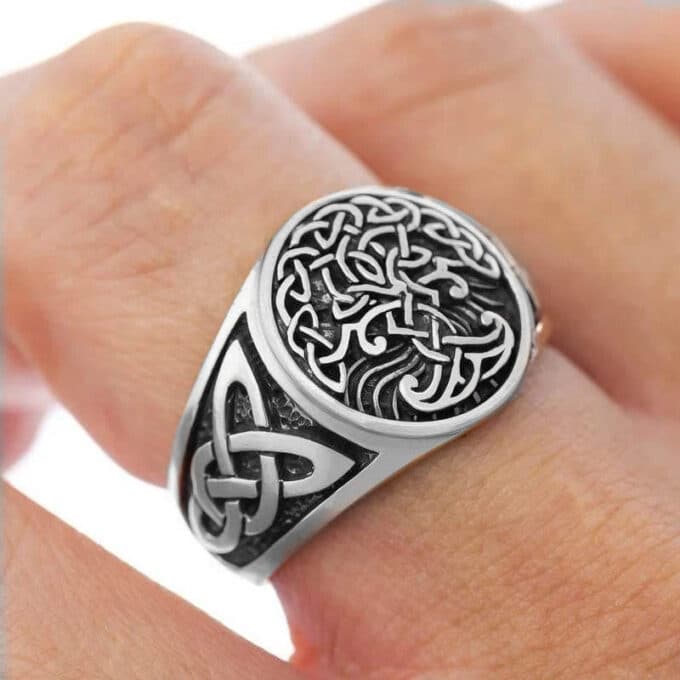 Bague arbre de vie homme pas cher