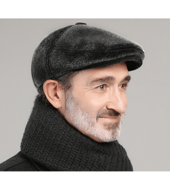 Béret fourrure homme tendance Shank : le choix incontournable pour un style élégant et tendance