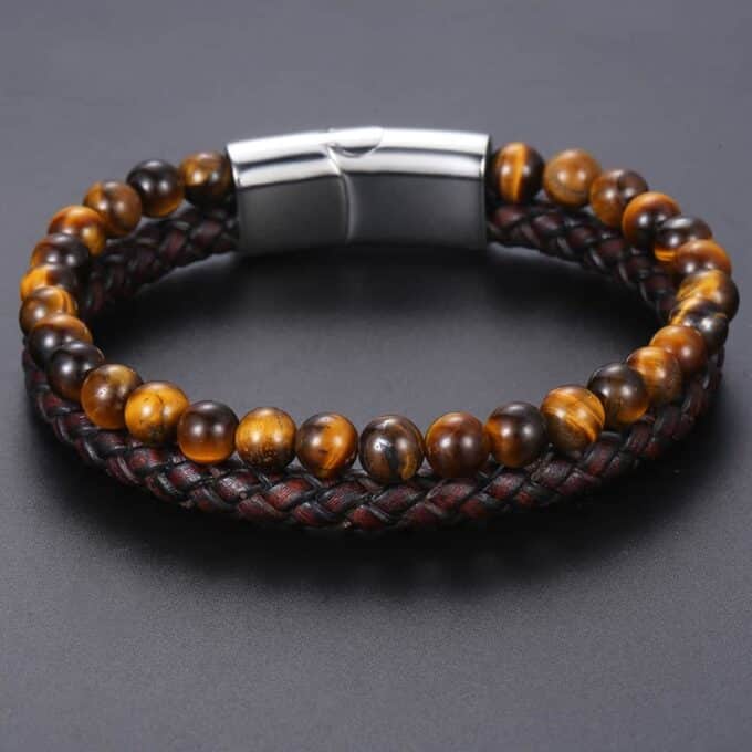 Bracelet homme oeil de tigre