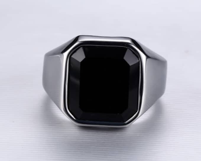 onyx bague