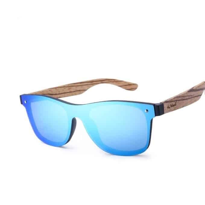 Lunette de soleil en bois pour homme