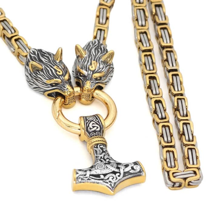 collier homme viking