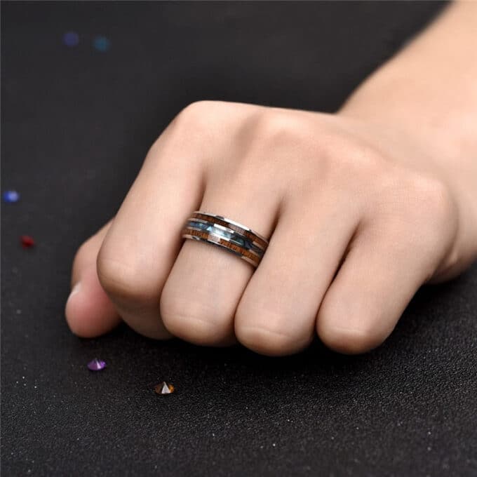 Bague moderne homme