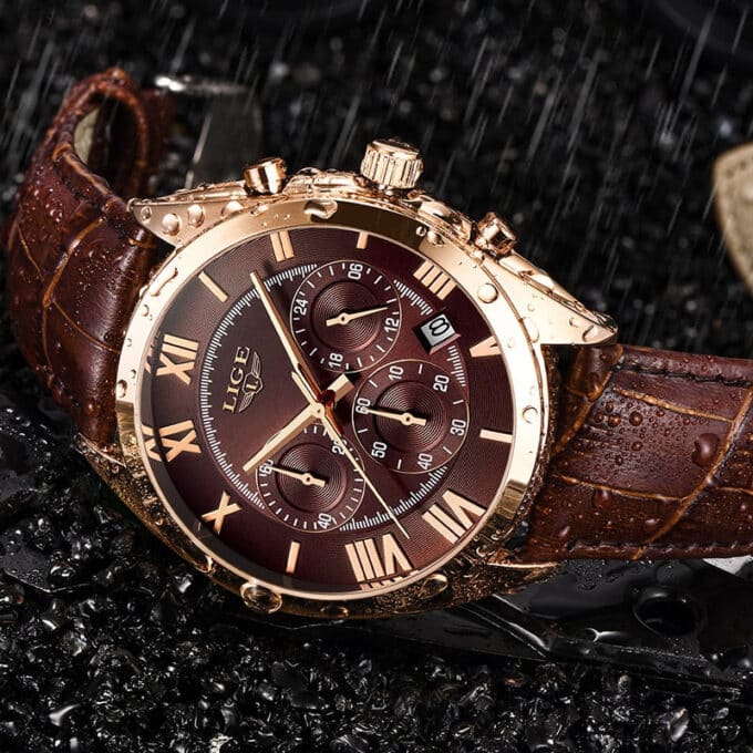 Montre en cuir pour homme