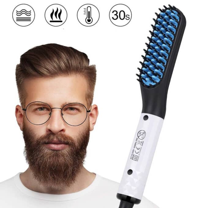 Lisseur barbe et cheveu : Obtenez un style impeccable avec notre produit polyvalent !