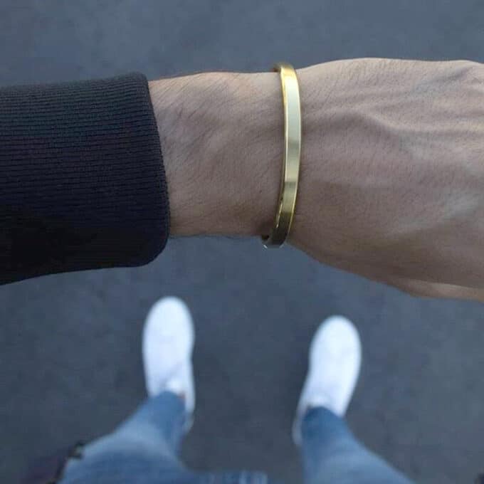 Bracelet or pour homme