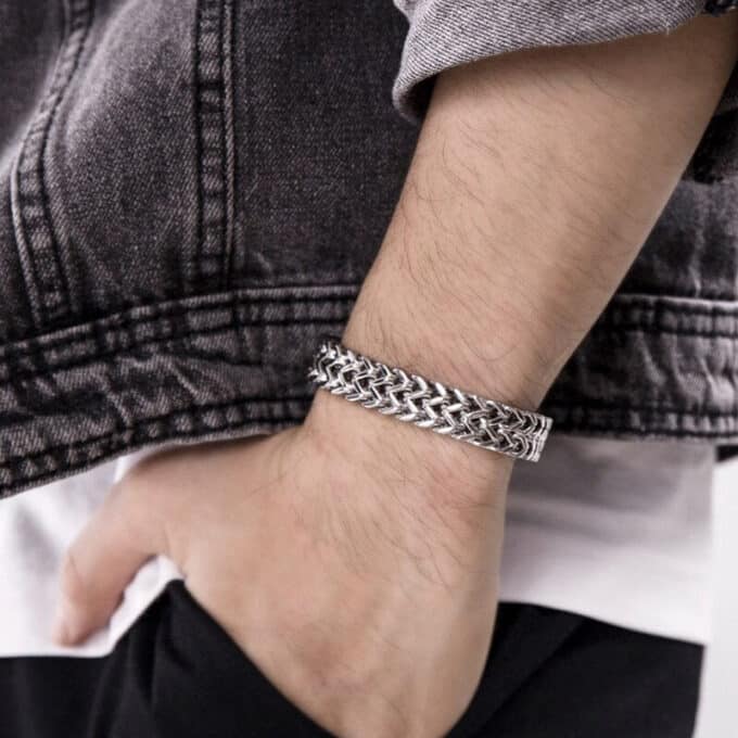 Chaine homme bracelet argent